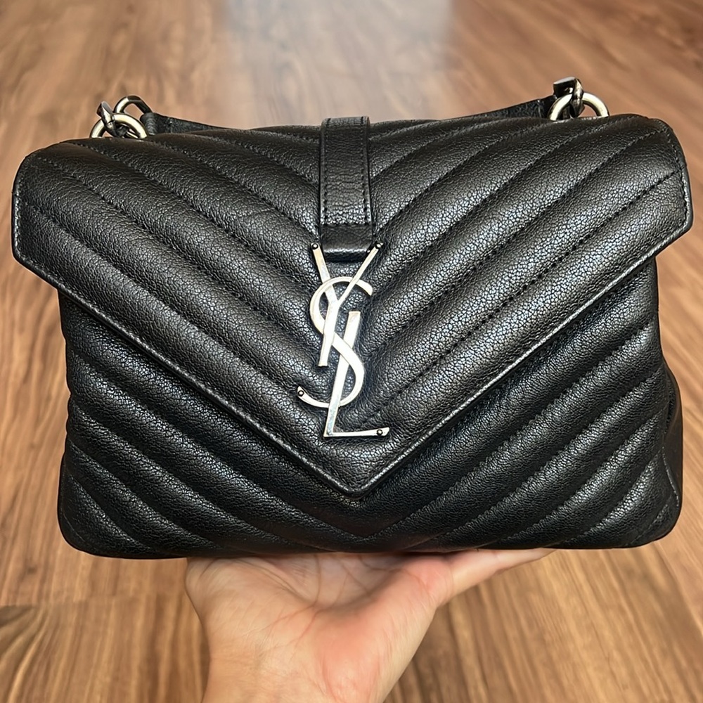 A113- 💯% authentic YSL College medium bag - Picture 6 of 17